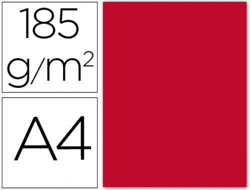 Cartolina guarro din a4 vermelho 185 gr pack de 50 folhas , Guarro , 54747 , 3148954222585
